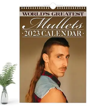 2023 Calendar De Perete Rece Chefalul Stil De Păr Modele De Calendar Lunar Ciudate Noutate Calendar Cadouri Pentru Băieți Și Fete Adulți De Familie