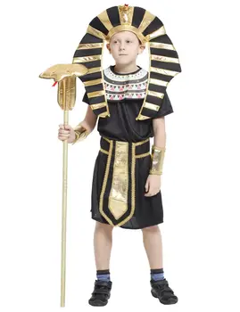 Băiatul Faraon Costum Halat de Halloween Purim Copil Antice Egiptene Cleopatra Costum Regele Copil din Egipt Faraon Cosplay Rochie Fancy