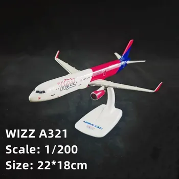 22CM Scara 1/200 din Plastic WIZZ Air Airbus 321 A321 companiile Aeriene Respiratorii Aeronave DIY Asamblate de Asamblare avion model de Avion de Aer