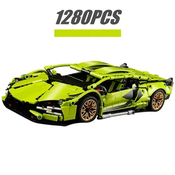 Lamborghini Sians Viteza FKP 37 cal de Curse RC Motorizat Super Sport de Curse de Vehicule Blocuri Caramizi Copii Jucarii Cadou Copil