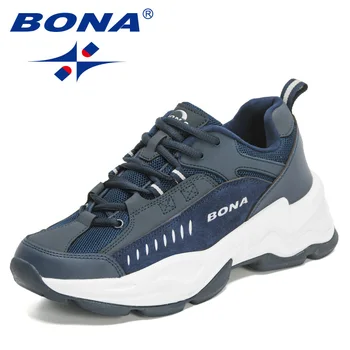 BONA 2022 Noi Designeri de Pantofi sport pentru Bărbați de Jogging Adidași Pantofi de Mers pe jos Om Rularea Pantofi Respirabil Pantofi Sport Mansculino