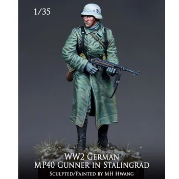 Scara 1/35 Statuie în Miniatură Rășină Figura Kit Model WW2 Soldat German Iarna Neasamblate Nevopsite Diy Jucărie Diorama