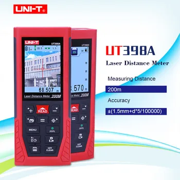 UNITATEA UT398A Laser Distanța de Meter 200M telemetre Lofting Test de Nivelare Instrument UDISK 16GB & JPEG depozitare