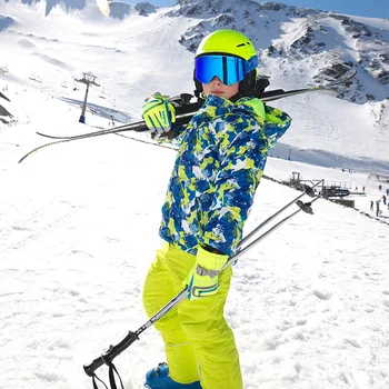 Imbracaminte copii Canadiană Set baieti fata de copii snowboard schi costum Impermeabil sporturi în aer liber sacou pantaloni haine snowsuit teen