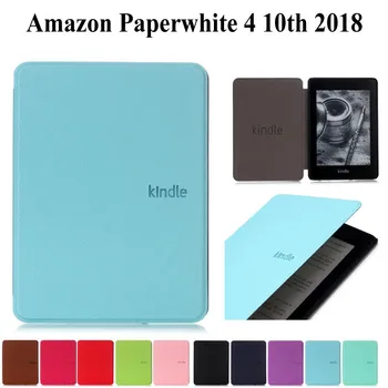 Slim din Piele de Caz Pentru Amazon Noul Kindle Paperwhite 2018 Lansat Coperta Pentru Kindle Paperwhite 4 10-a Generație de tablet Caz