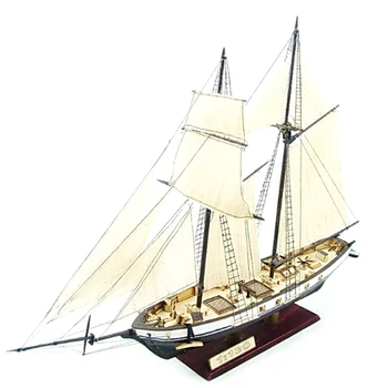 1:130 Navigatie DIY Nava de Asamblare Model Clasic Barca de Lemn Decor Lemn